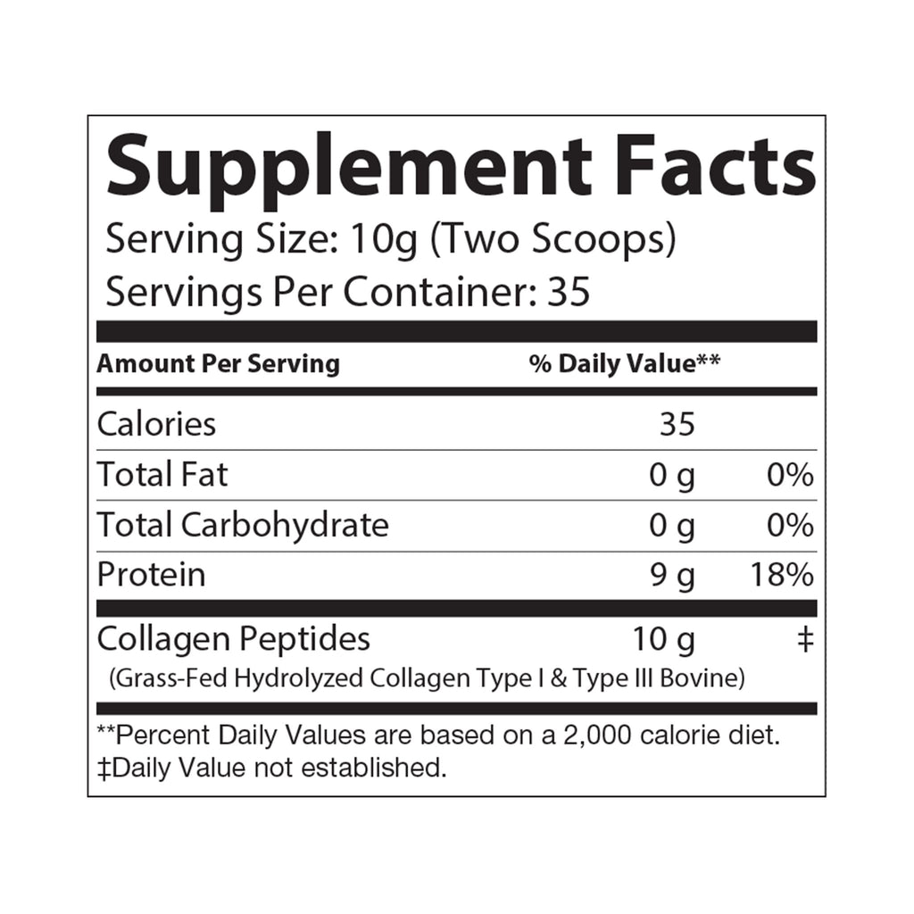 BLACKPILL™ Collagen Peptides Type I & III Supplement (350g, 12.3oz)