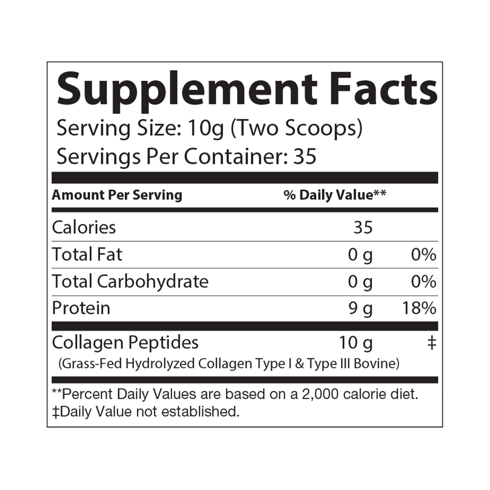 BLACKPILL™ Collagen Peptides Type I & III Supplement (350g, 12.3oz)