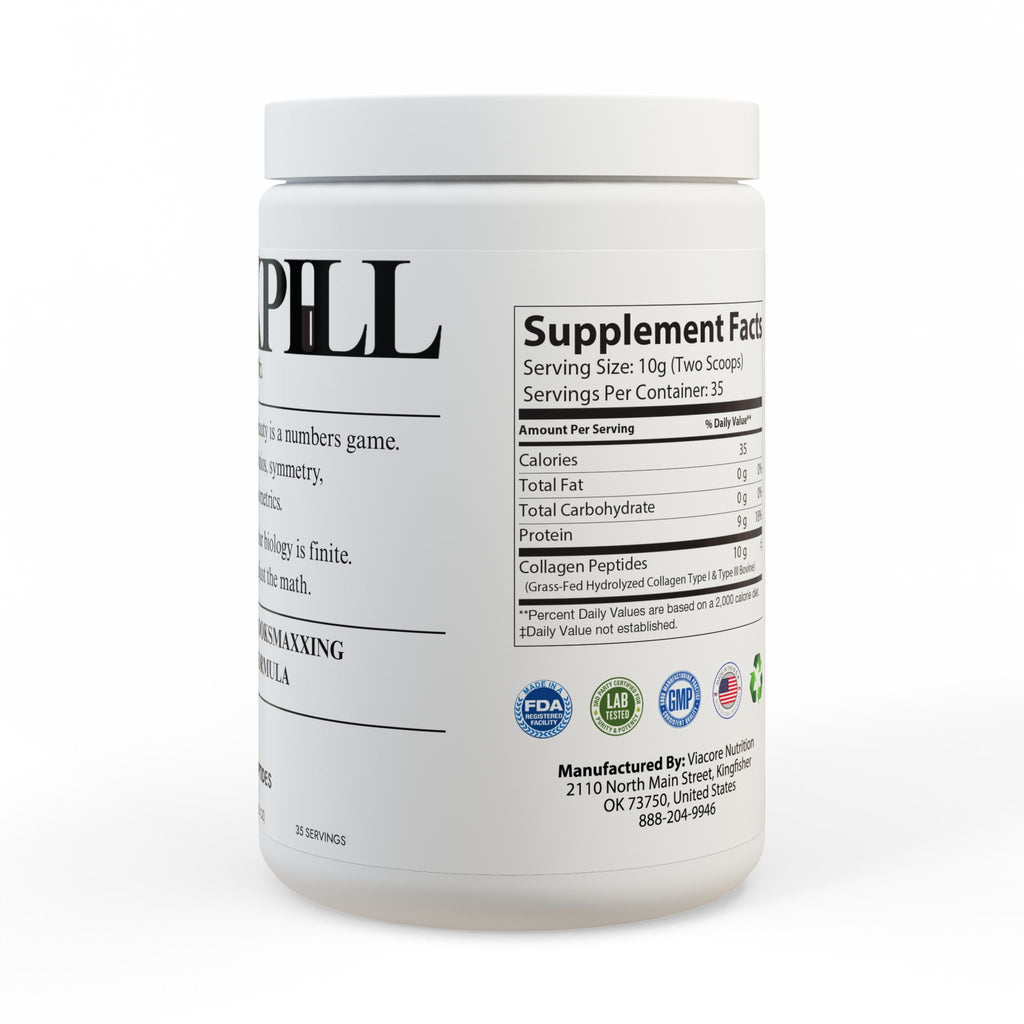 BLACKPILL™ Collagen Peptides Type I & III Supplement (350g, 12.3oz)