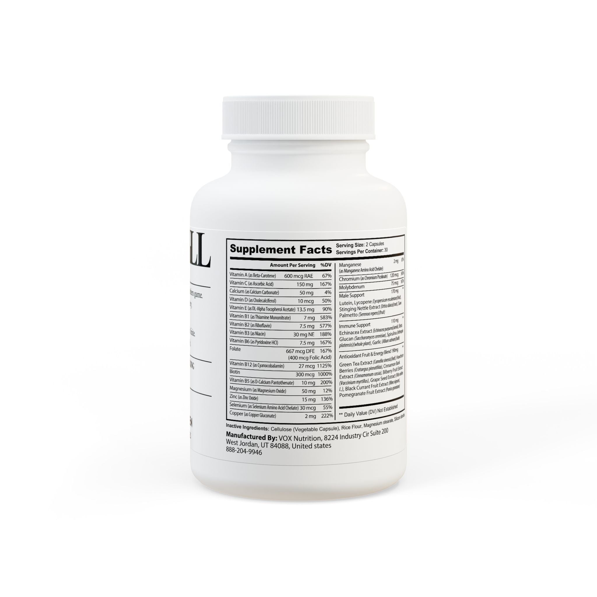 BLACKPILL™ Multivitamin for Men Supplement (60 Capsules)