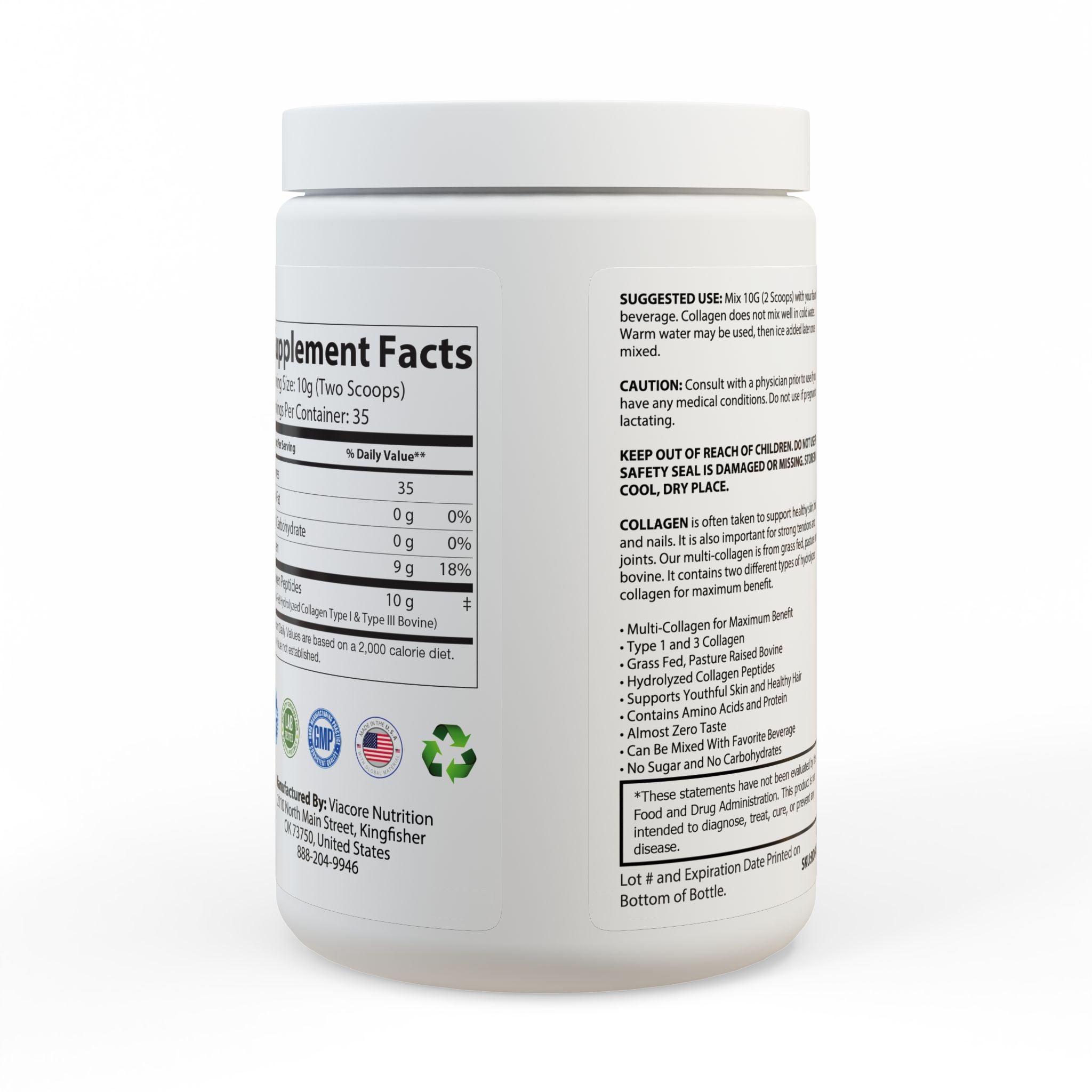 BLACKPILL™ Collagen Peptides Type I & III Supplement (350g, 12.3oz)