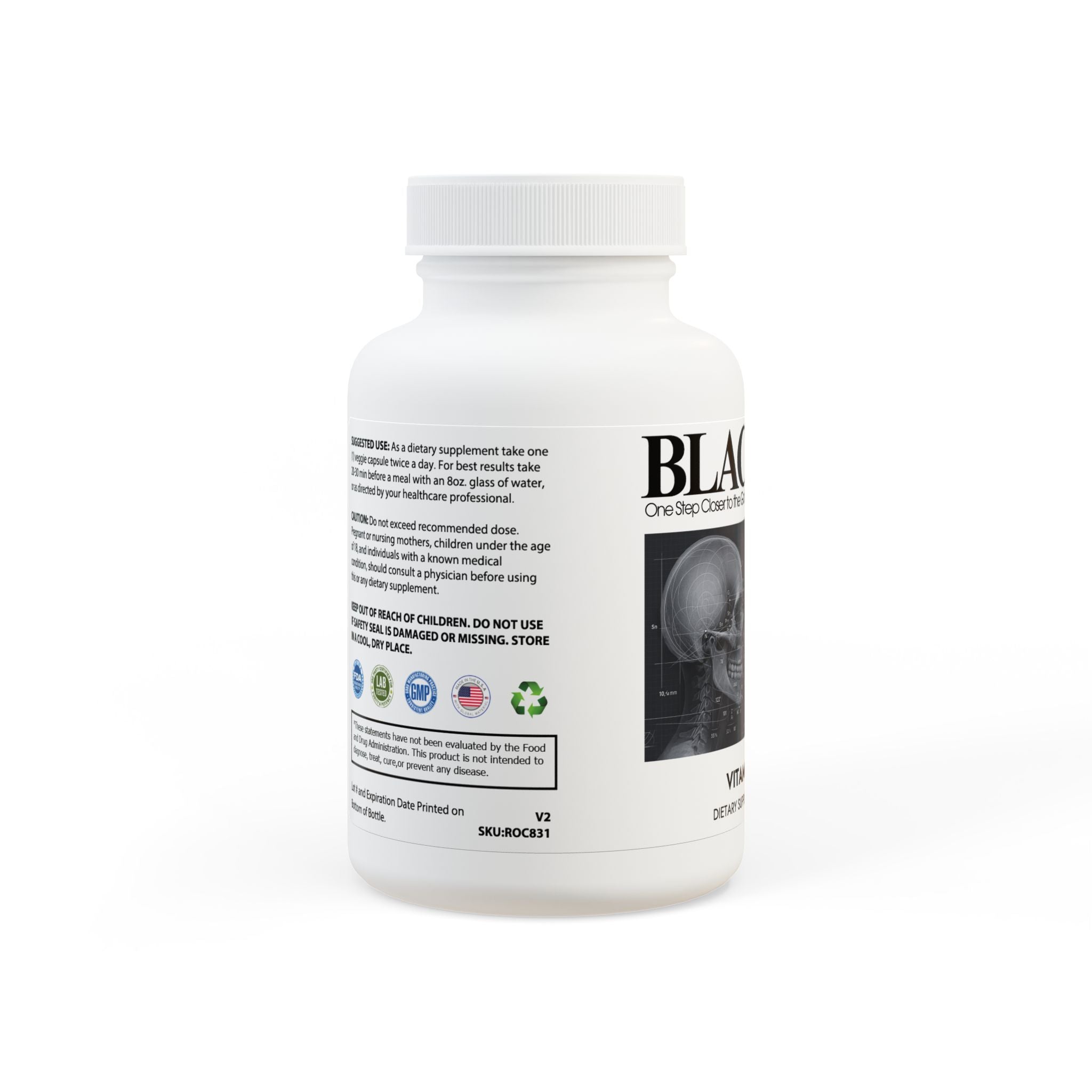 BLACKPILL™ Vitamin K2 + D3 Supplement (60 Capsules)