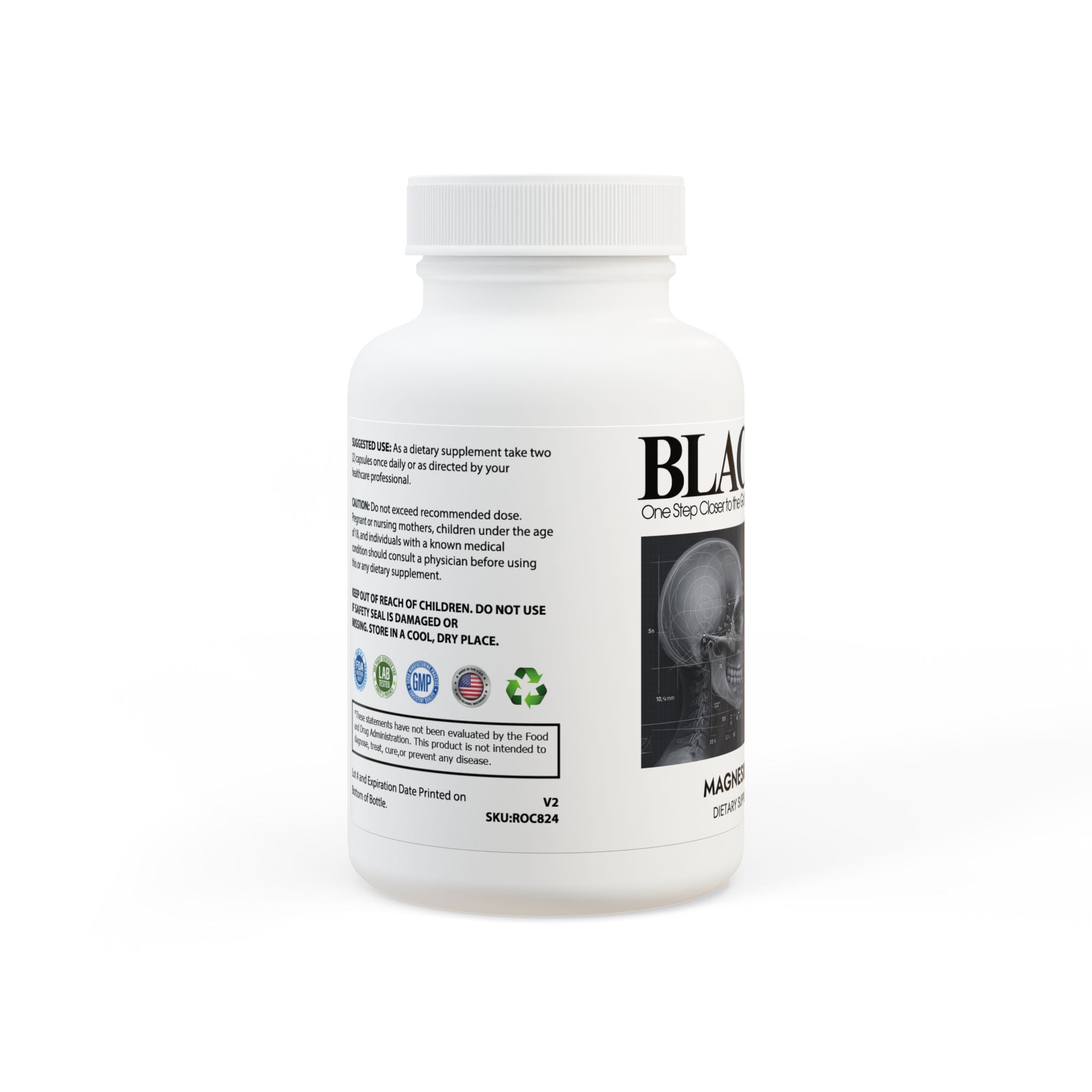 BLACKPILL™ Magnesium Glycinate Supplement (60 Capsules)