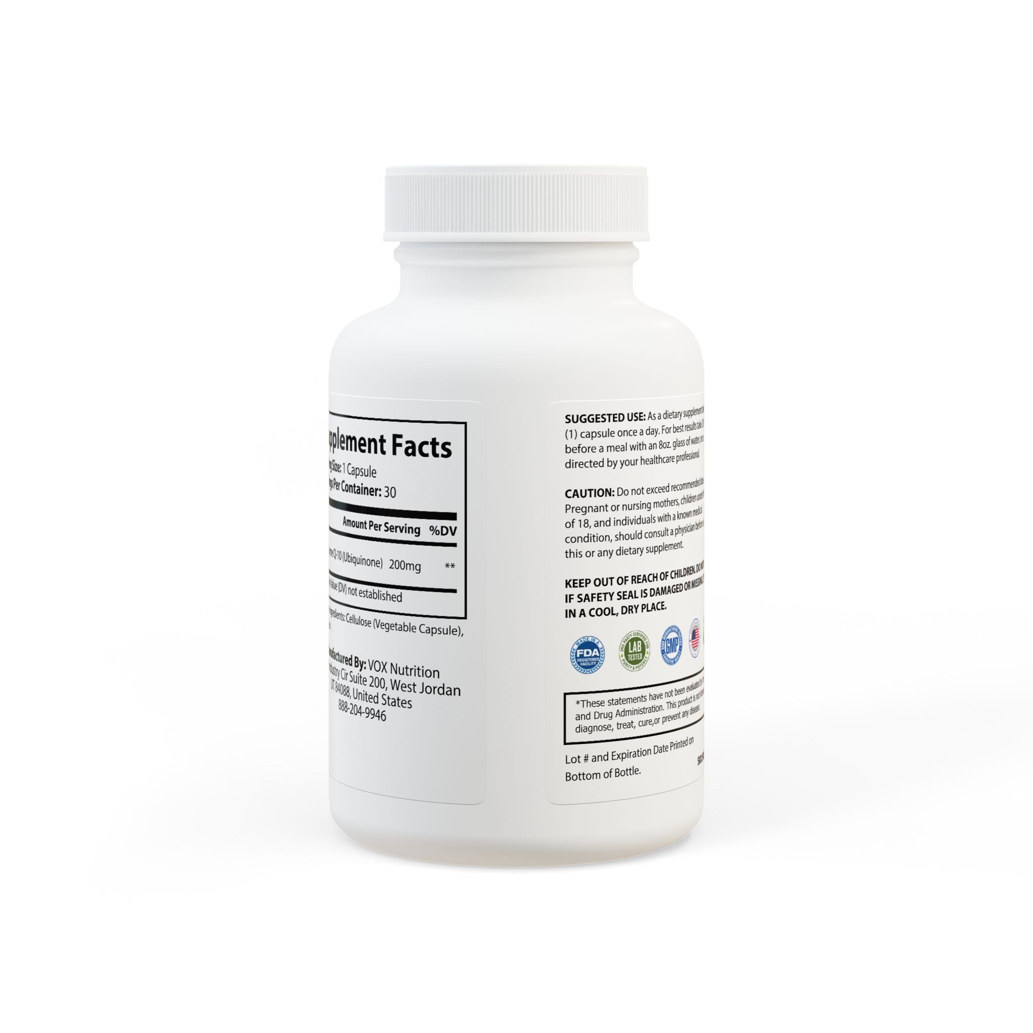 BLACKPILL™ CoQ10 (Ubiquinone) Supplement (30 Capsules)