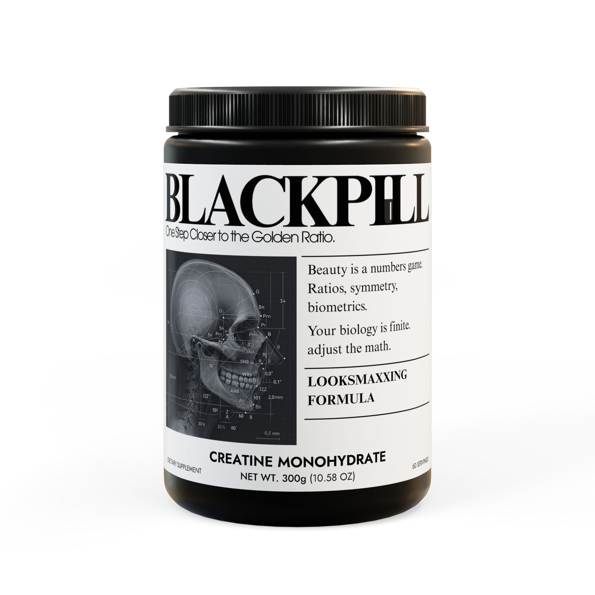 BLACKPILL™ Creatine Monohydrate Supplement (300g, 10.58oz)