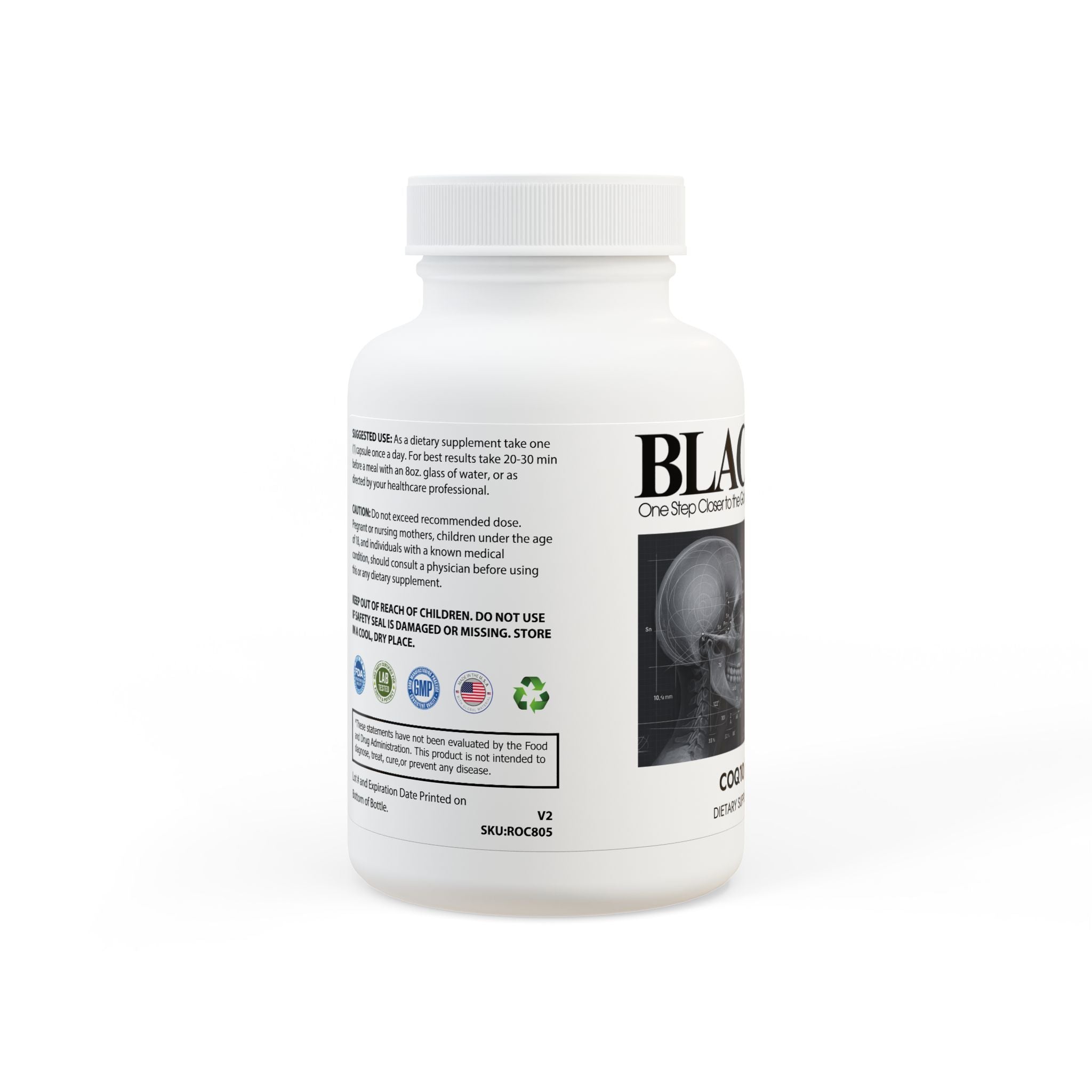 BLACKPILL™ CoQ10 (Ubiquinone) Supplement (30 Capsules)