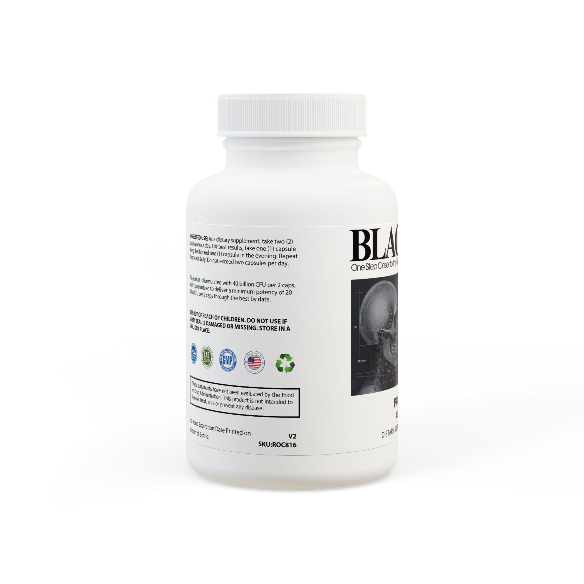 BLACKPILL™ Probiotics Supplement (60 Capsules)